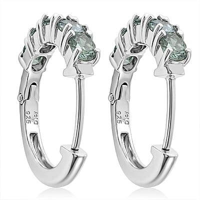 D'Joy Narsipatnam Alexandrite 2.00 ctw Earrings in Rhodium Over Sterling Silver
