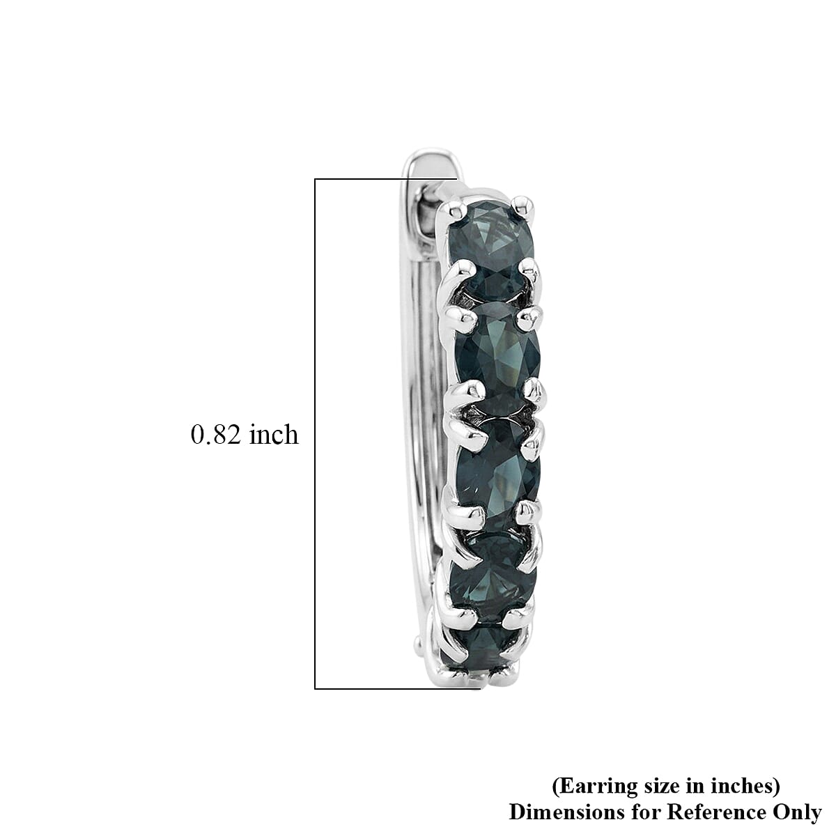 D'Joy Narsipatnam Alexandrite 2.00 ctw Earrings in Rhodium Over Sterling Silver image number 5