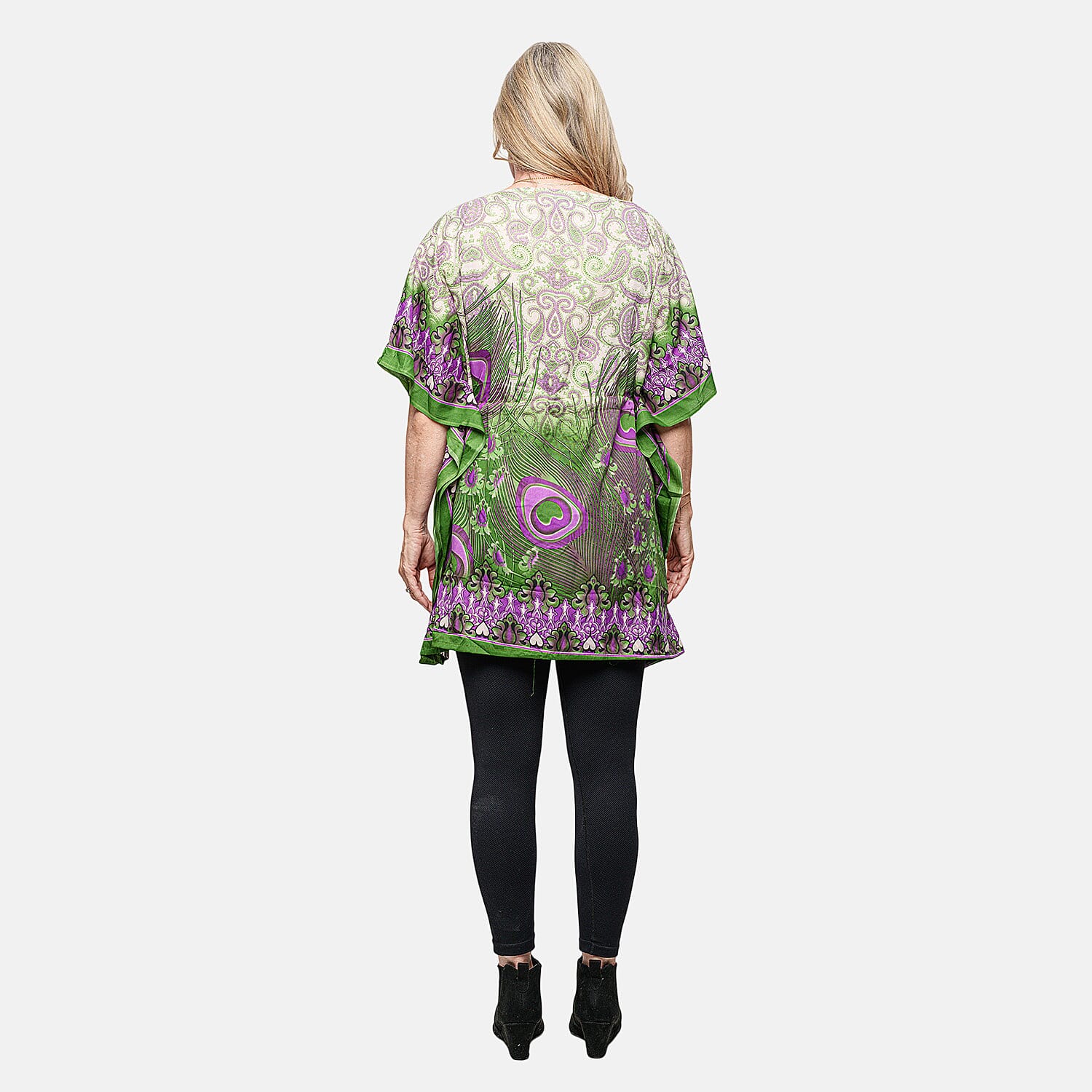 Neelam Fashions Green Caftan Tunic- One Size Fits Most