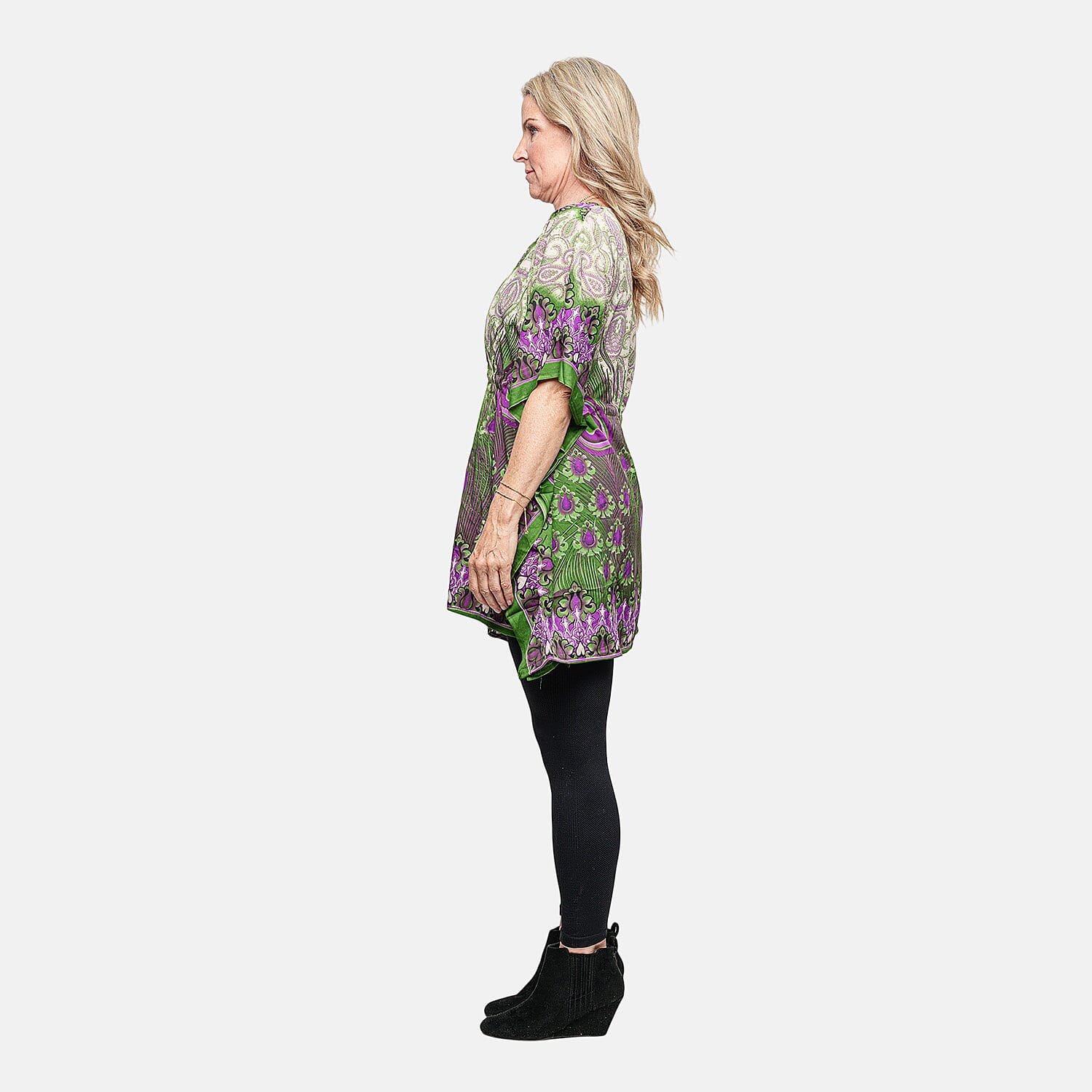 Neelam Fashions Green Caftan Tunic- One Size Fits Most