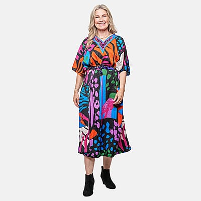 Neelam Fashions Mix Animal Caftan- One Size Fits Most