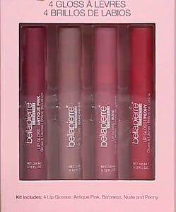 Bellapierre Lip Gloss Quad Kit- Antique Pink, Baroness, Nude, & Peony