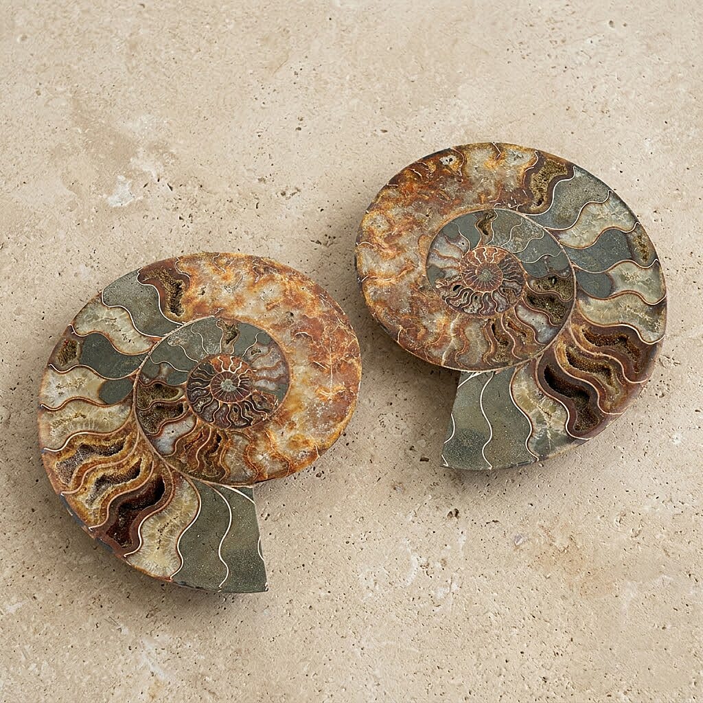 Ammonite Pair 11 Inch To 12 Inch
