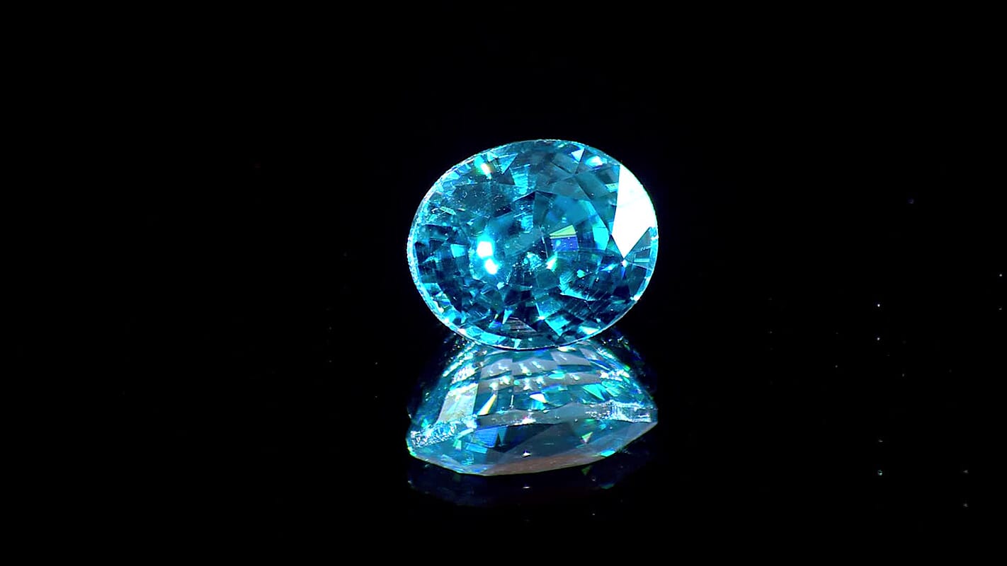 AAAA Cambodian Blue Zircon (Ovl 9.5x7.5 mm) 3.00 ctw