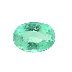 AAAA Kagem Zambian Emerald (Ovl 8x6 mm) 1.00 ctw