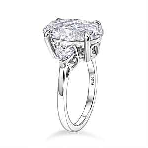 IGI Certified Luxuriant Lab Grown Diamond G-H VS 5.50 ctw Trinity Ring in 950 Platinum (Size  10.0) 6 Grams