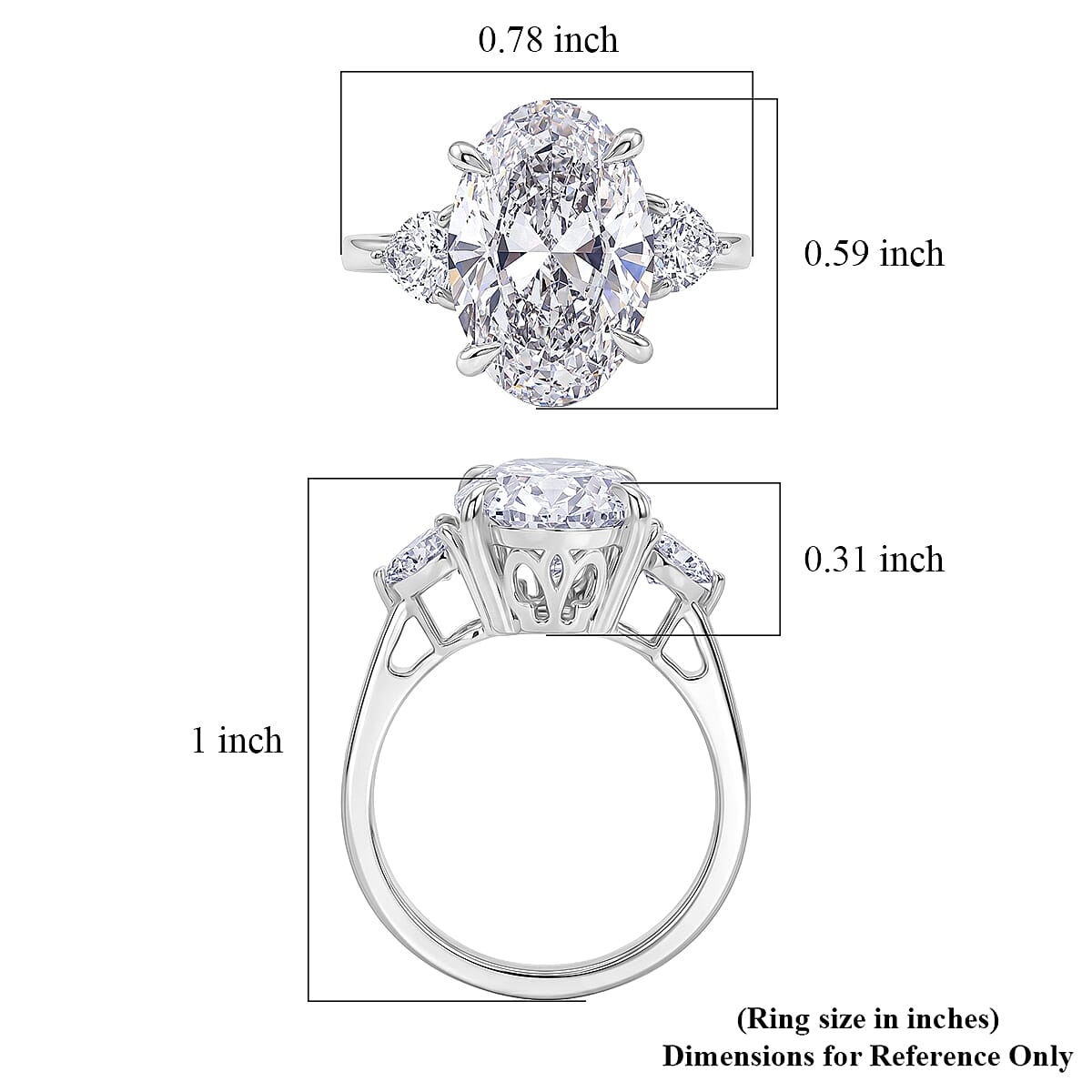 IGI Certified Luxuriant Lab Grown Diamond G VS 5.60 ctw Ring in 950 Platinum 5.20 Grams image number 5