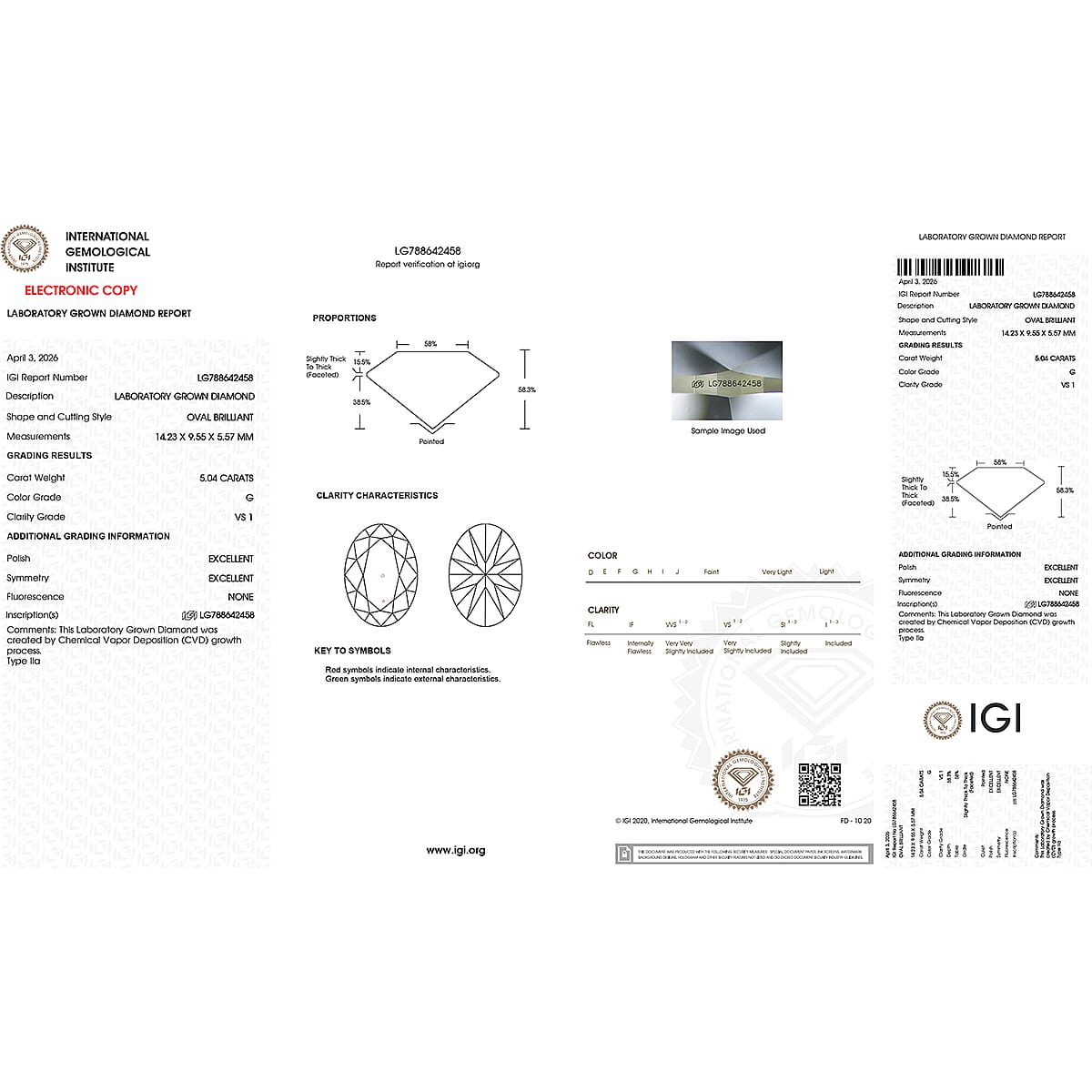 IGI Certified Luxuriant Lab Grown Diamond G VS 5.60 ctw Ring in 950 Platinum 5.20 Grams image number 6