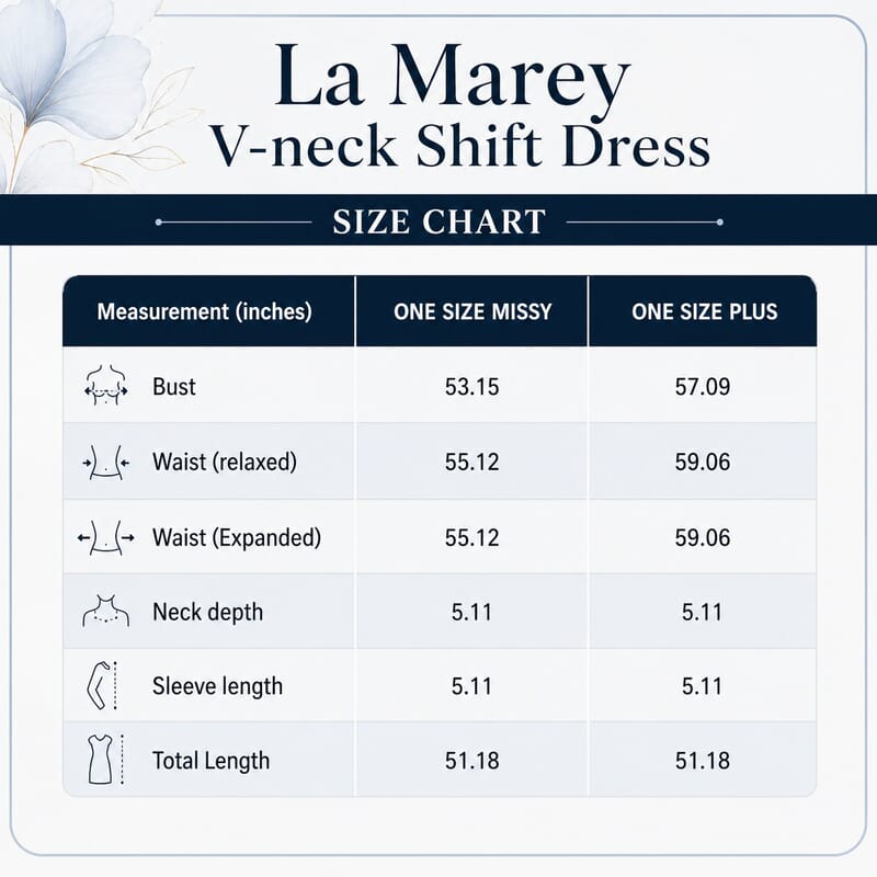 La Marey Black and Blue V-neck Shift Dress - One Size Missy