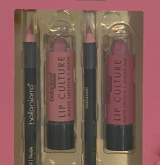 Bellapierre Lip Culture Lipstick & Liner Quad Kit- Antique Pink & Nude