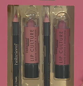 Bellapierre Lip Culture Lipstick & Liner Quad Kit- Antique Pink & Nude