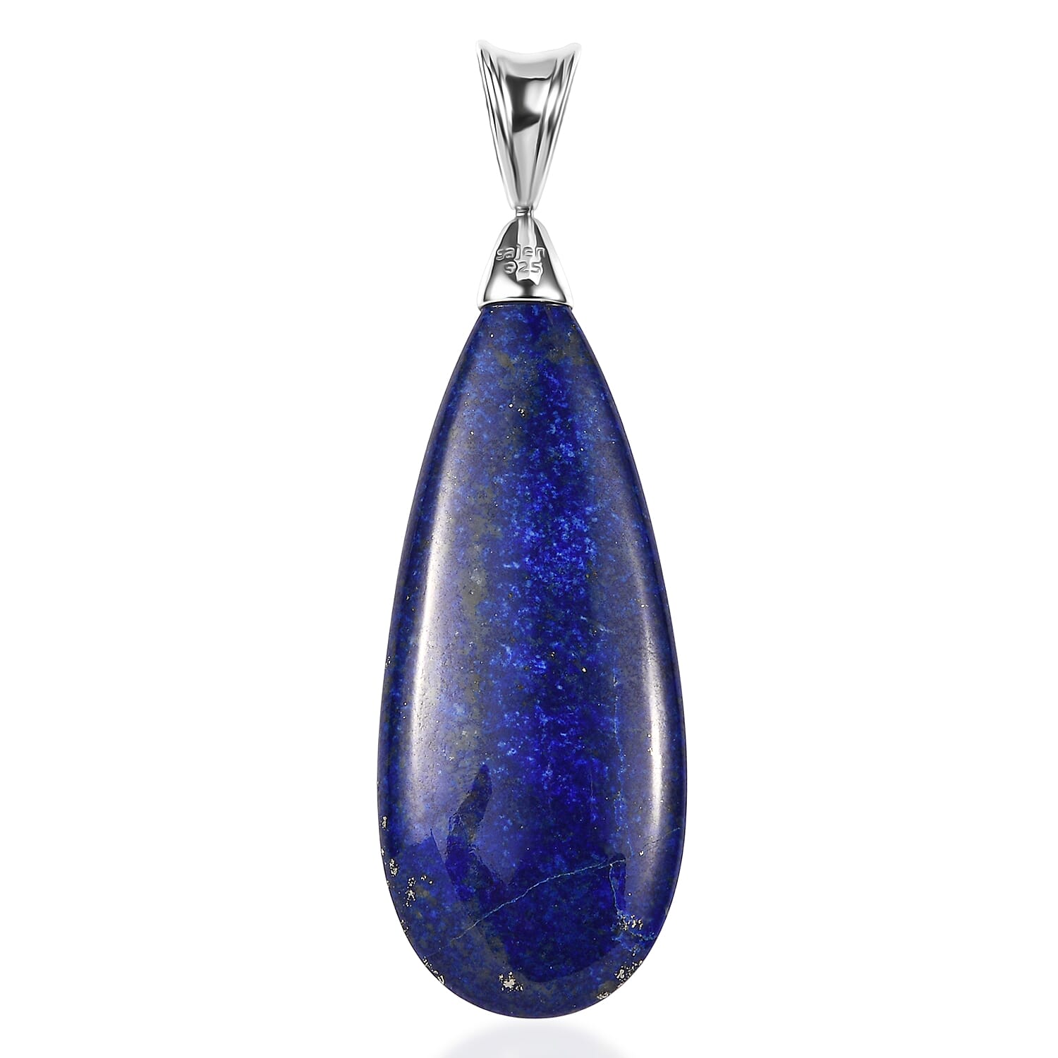 Sajen Silver Lapis Lazuli 41.80 ctw Pendant without Chain in Rhodium Over Sterling Silver