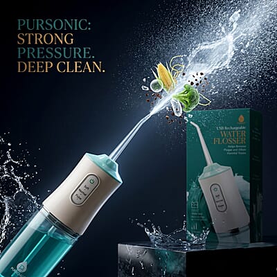 Pursonic USB Rechargeable Water Flosser -White