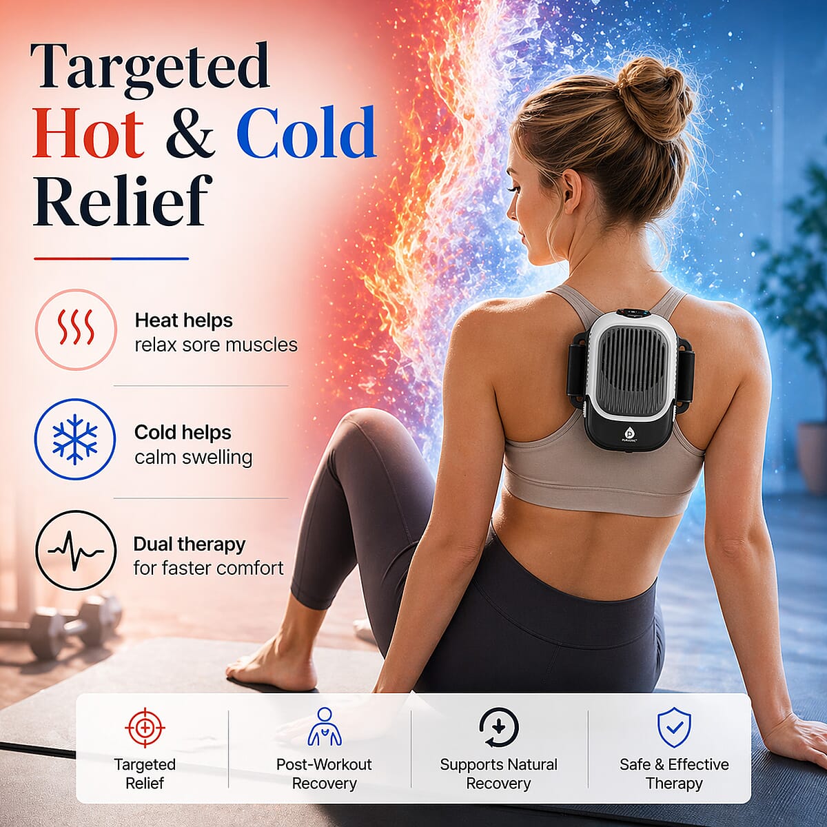 Pursonic Hot Cold Pain Therapy Device - Gray  image number 2