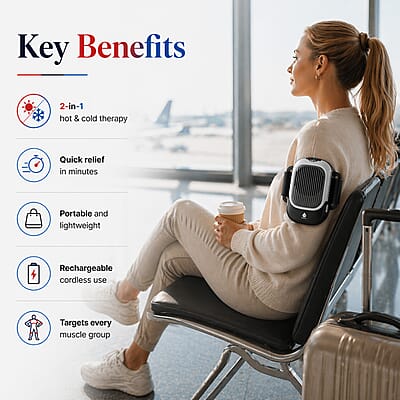 Pursonic Hot Cold Pain Therapy Device - Gray