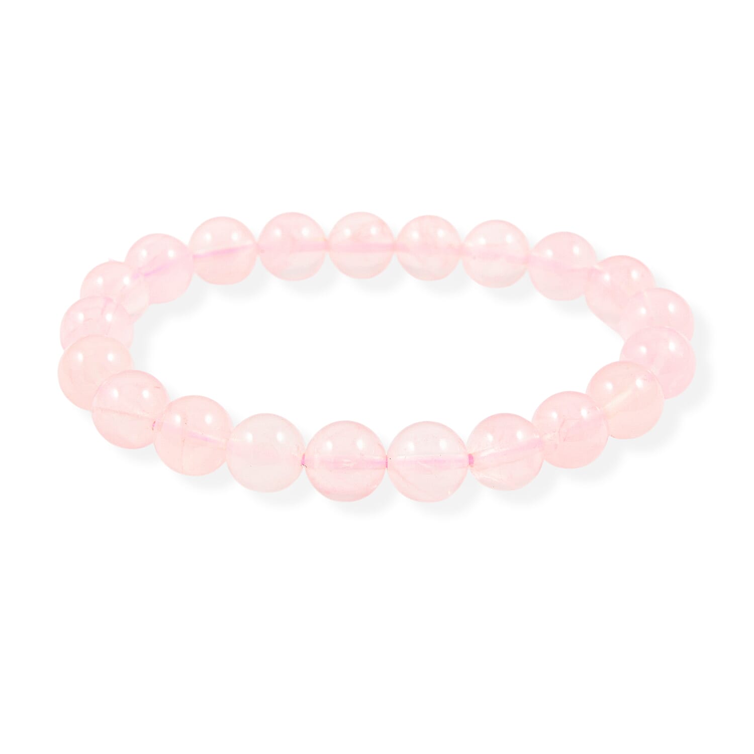 Galilea Rose Quartz Beaded Stretch Bracelet (6.5-7.0In) 116.00 ctw