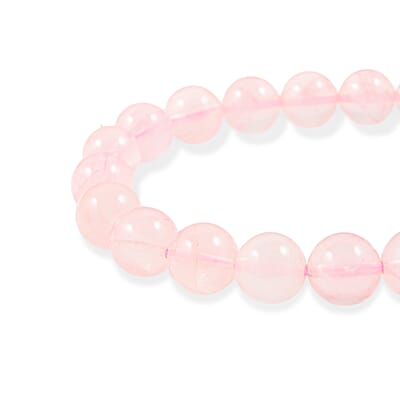 Galilea Rose Quartz Beaded Stretch Bracelet (6.5-7.0In) 116.00 ctw