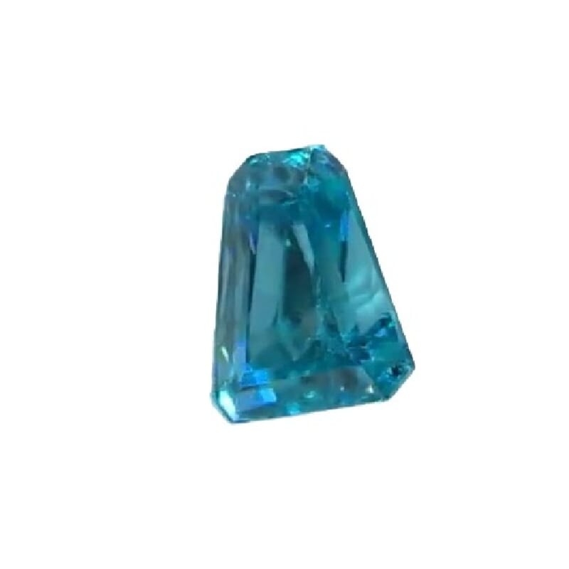 AAAA Cambodian Blue Zircon (Fancy Free Size) 5.00 ctw