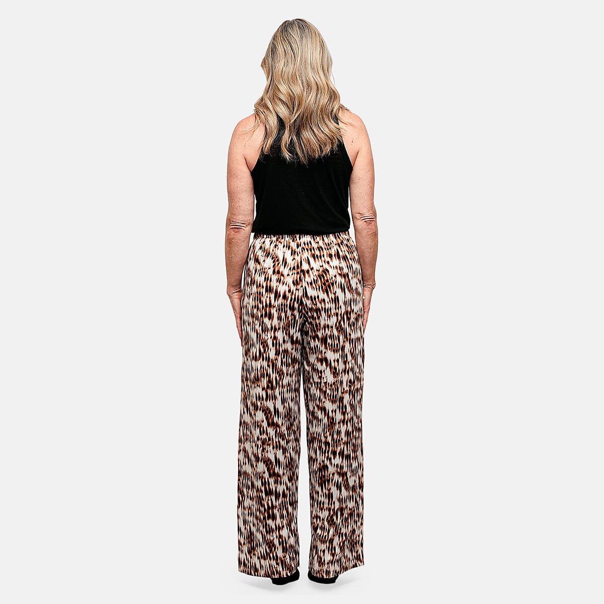 Joi De Vivre Animal print 30 Pants with Pleats and Pockets -M image number 3