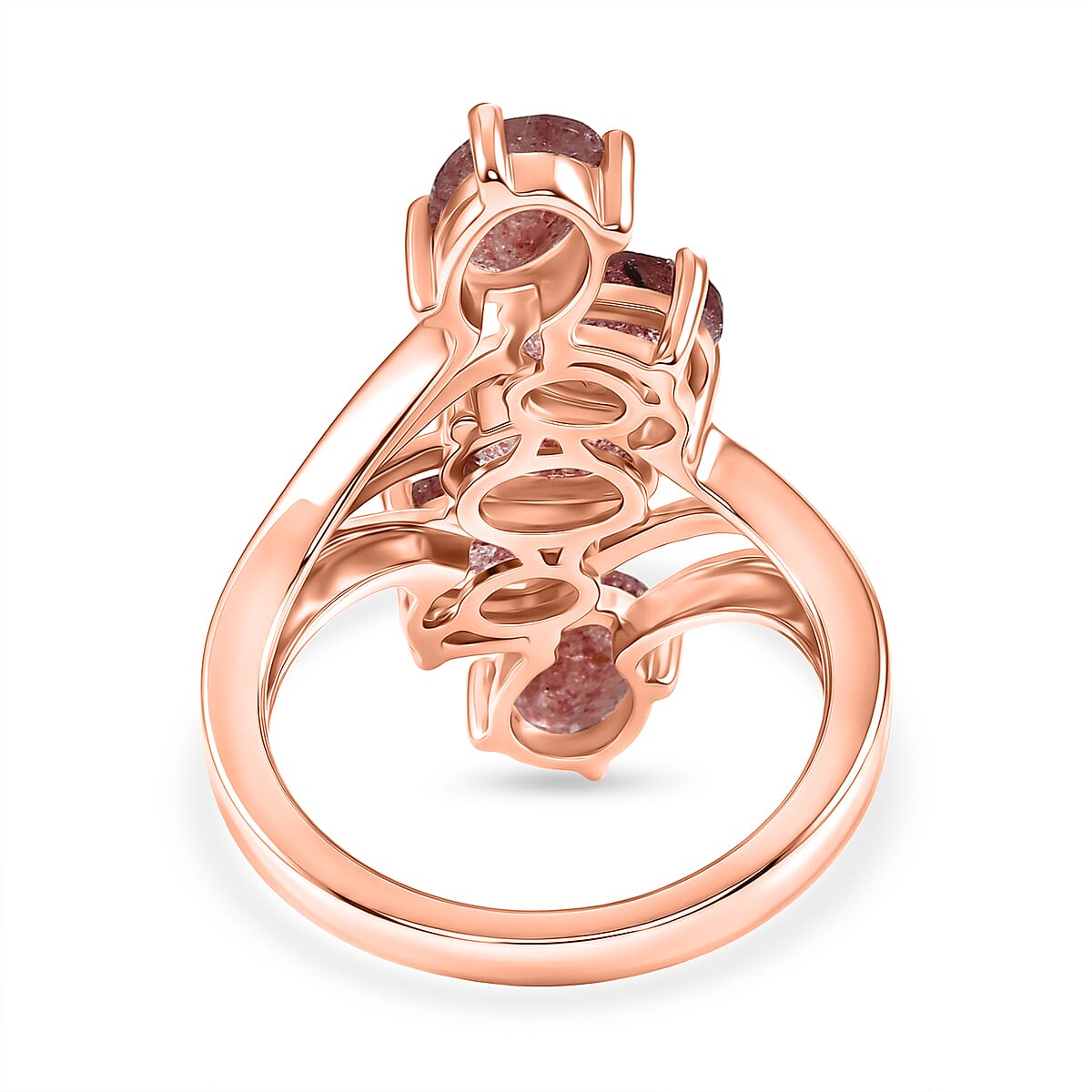 EverTrue Bronzella Collection Premium Tanzanian Natronite 3.65 ctw Ring in 18K RG Plated Bronze (Size 8.0) image number 5