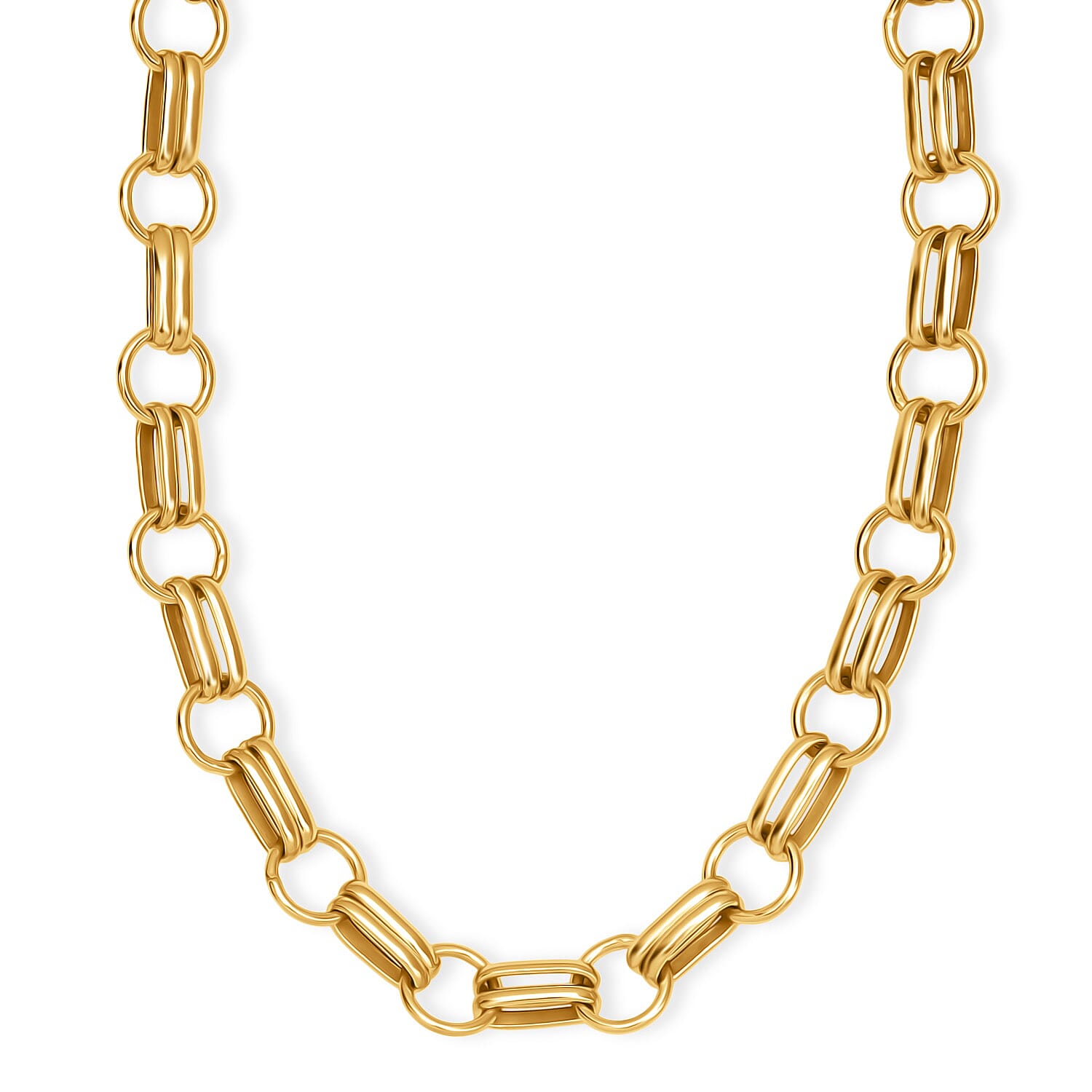 EverTrue Bronzella Collection Link Chain Necklace in 18K YG Plated Bronze 20 Inches