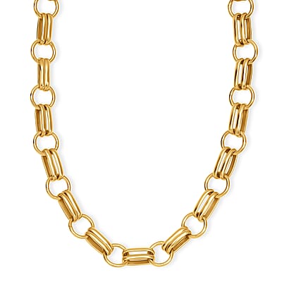 EverTrue Bronzella Collection Link Chain Necklace in 18K YG Plated Bronze 20 Inches