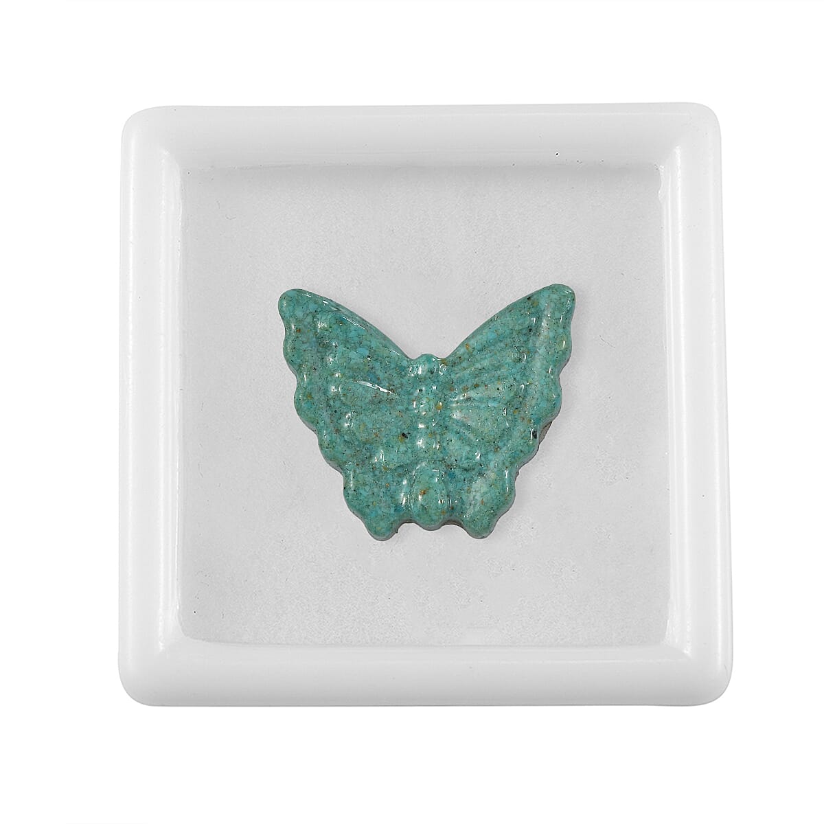 Constituted Amazonite Carved Butterfly 32.21 ctw