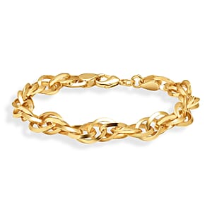 EverTrue Bronzella Collection Rolo (Belcher) Link Chain Bracelet in 18K YG Plated Bronze (7.50 In)