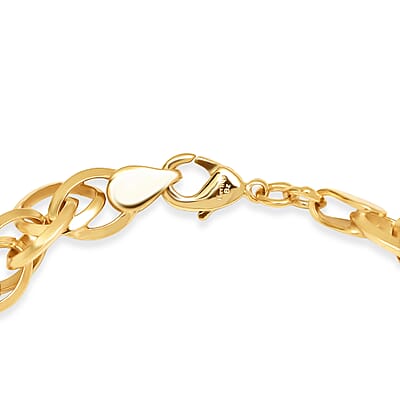 EverTrue Bronzella Collection Rolo (Belcher) Link Chain Bracelet in 18K YG Plated Bronze (7.50 In)