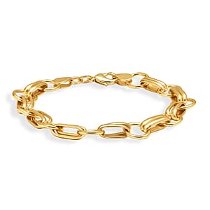 EverTrue Bronzella Collection Milano Oro Catena Chain Bracelet in 18K YG Plated Bronze (7.25 In)