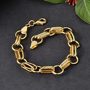 EverTrue Bronzella Collection Milano Oro Catena Chain Bracelet in 18K YG Plated Bronze (7.25 In)