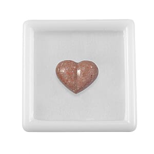 Constituted Peach Opal Carved Heart (Fancy Free) 21.97 ctw