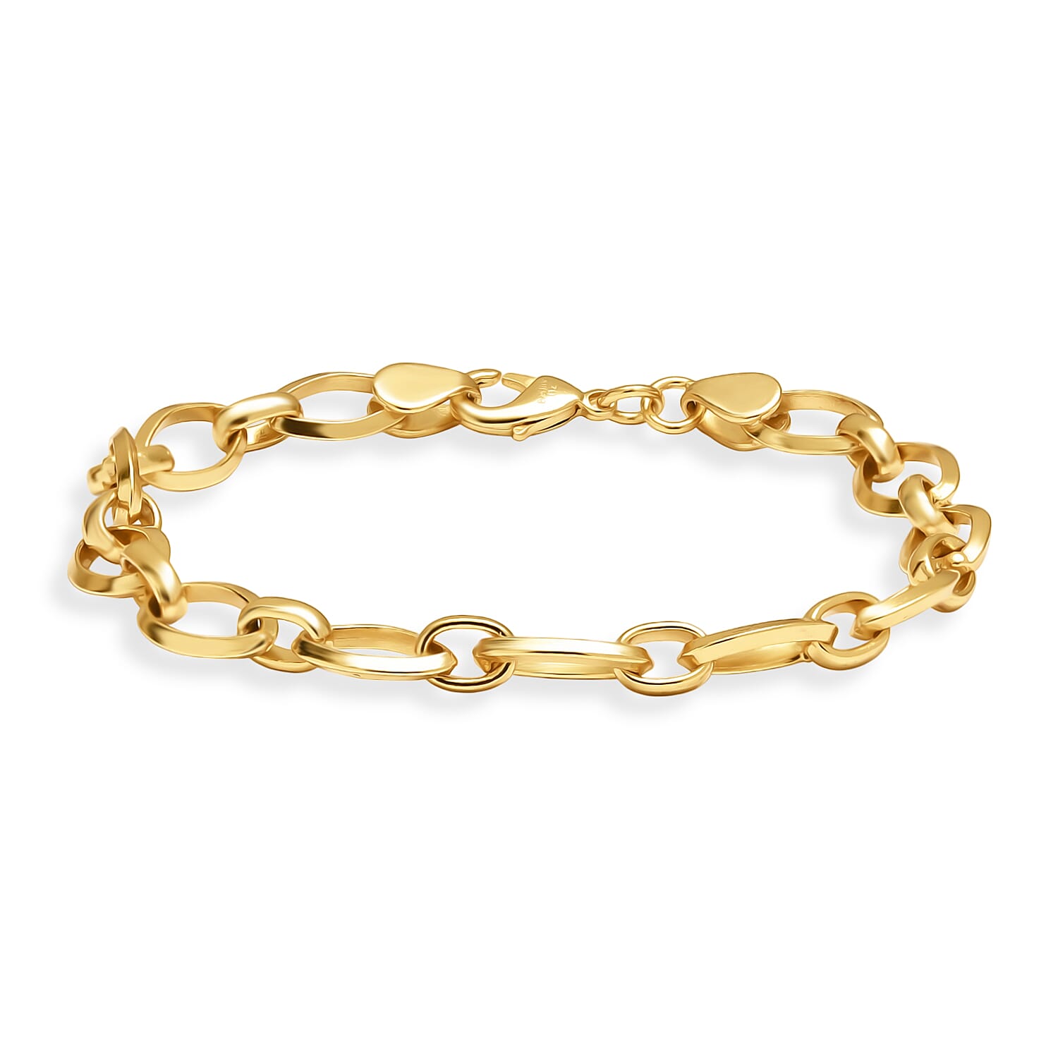EverTrue Bronzella Collection Cable Chain Bracelet in 18K YG Plated Bronze (7.25 In)