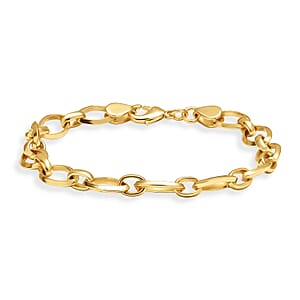 EverTrue Bronzella Collection Cable Chain Bracelet in 18K YG Plated Bronze (7.25 In)