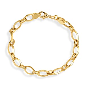 EverTrue Bronzella Collection Cable Chain Bracelet in 18K YG Plated Bronze (7.25 In)