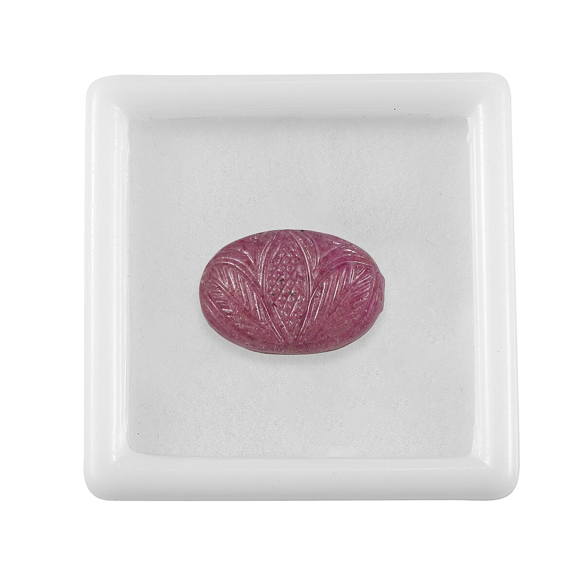 Freshend Ruby Carved Floral (Fancy Free) 29.15 ctw