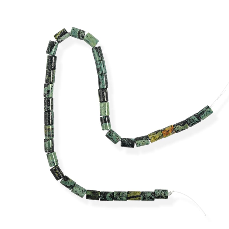 GCS Kambaba Jasper Tube Beaded Strand (16 Inches) 273.50 ctw