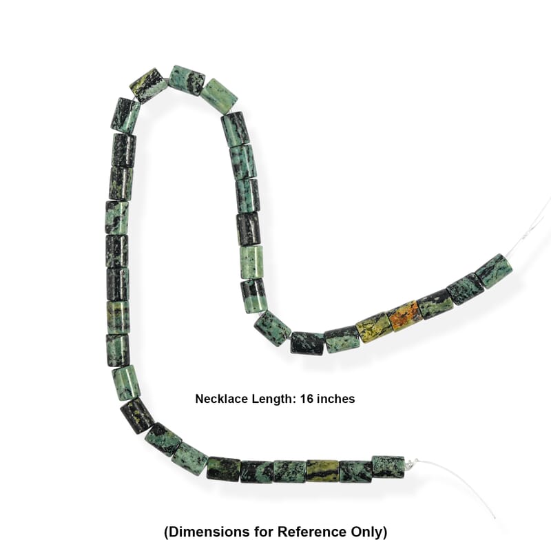 GCS Kambaba Jasper Tube Beaded Strand (16 Inches) 273.50 ctw