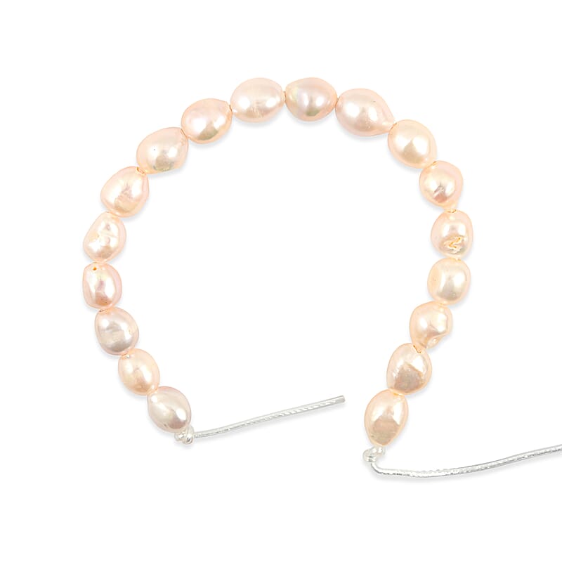 GCS Large Pink Freshwater Pearl Beaded Strand (9.0 In)