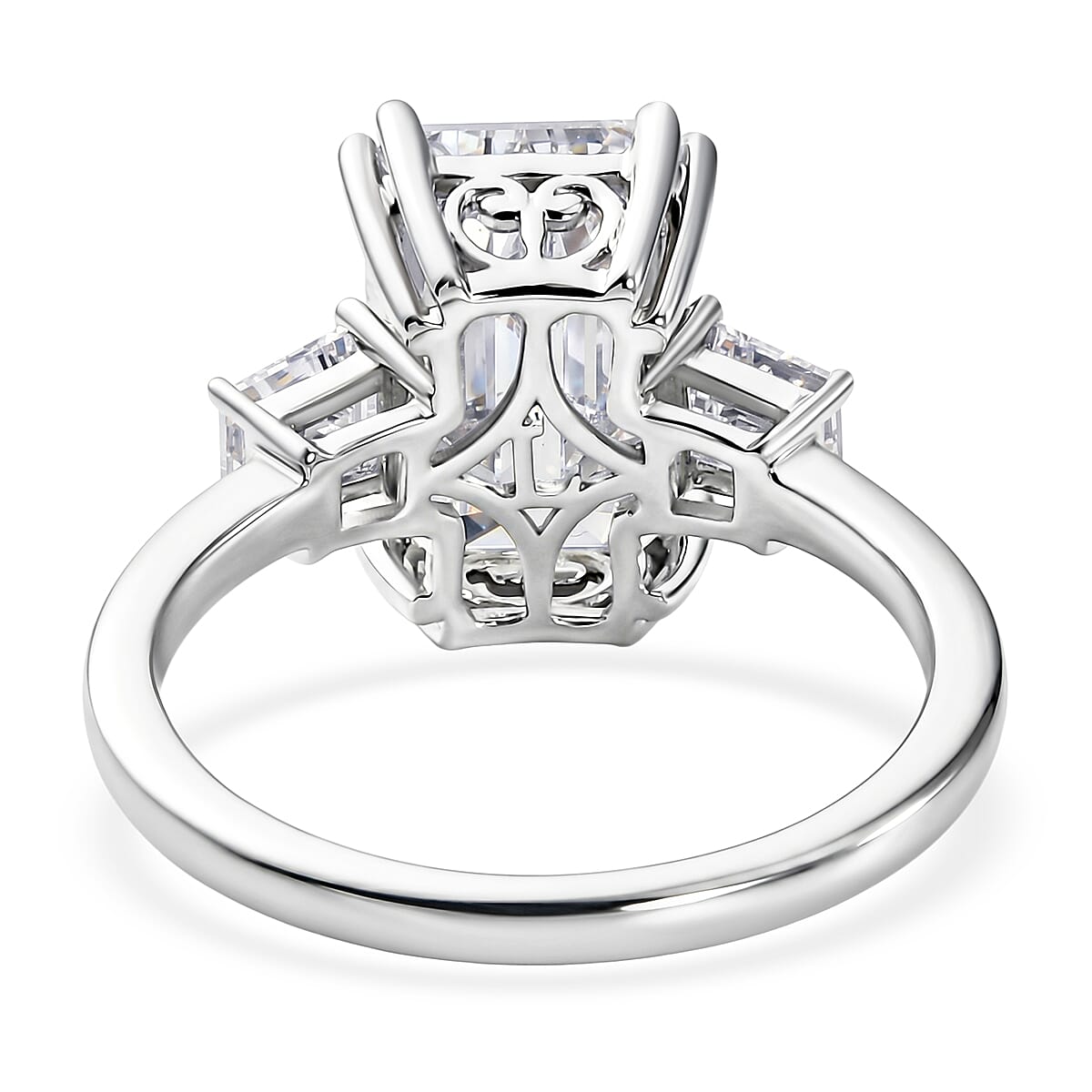 IGI Certified Luxuriant Lab Grown Diamond F VS 5.80 ctw Ring in 14K White Gold (Size 8.0) image number 4