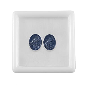 Freshened Lapis Lazuli Set of 2 (Fancy Free Size) 30.19 ctw