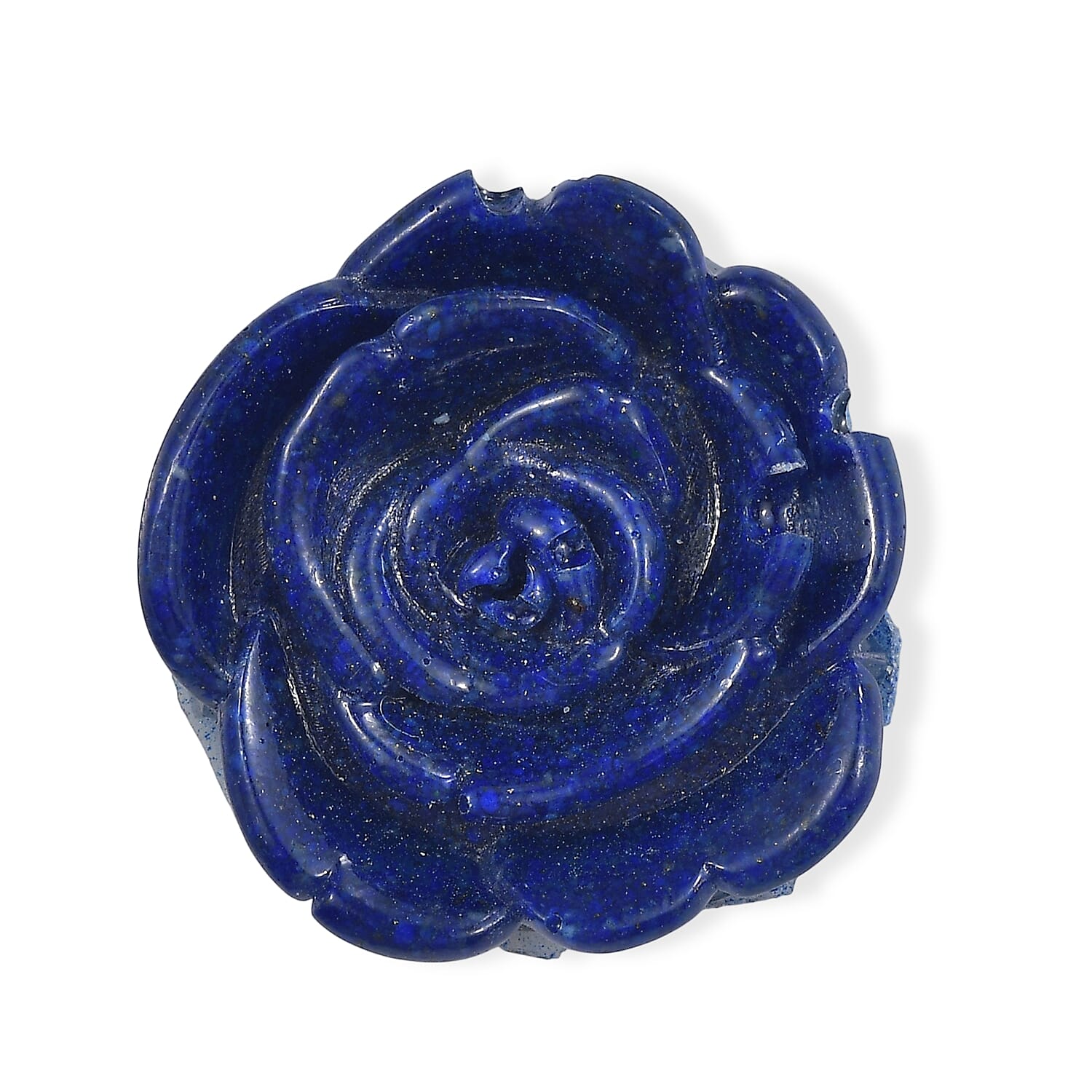 Freshened Lapis Lazuli Carved Rose (Fancy Free) 19.17 ctw