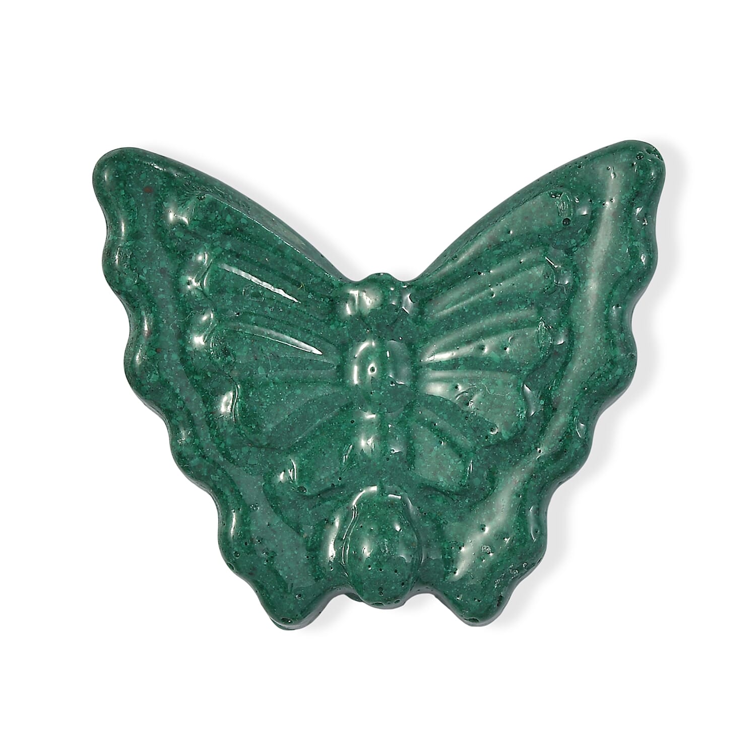 Freshened Malachite Carved Butterfly (Fancy Free) 49.83 ctw