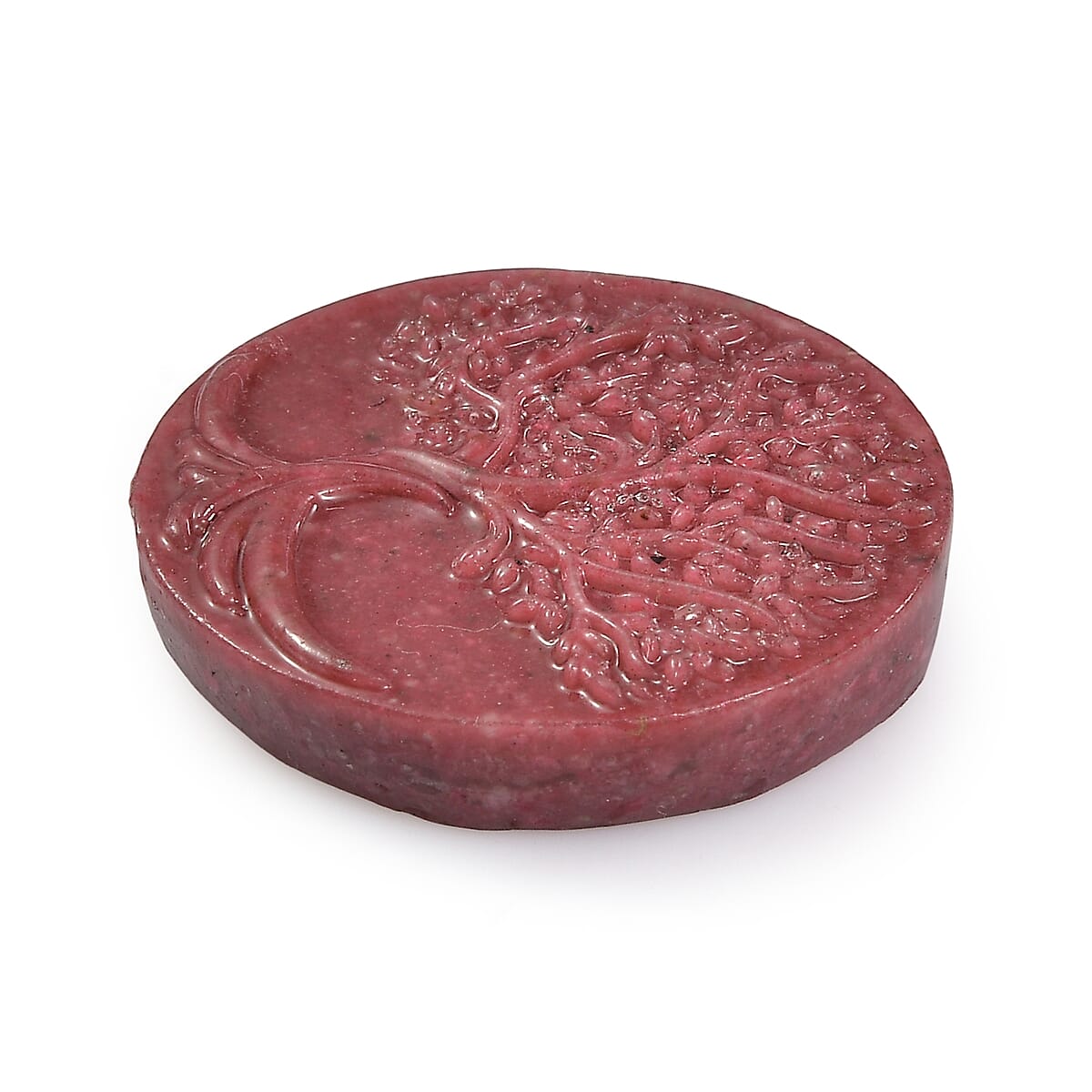 Freshened Thulite Carved Tree of Life (Fancy Free) 30.08 ctw image number 2