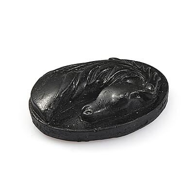 Constituted Silver Shungite Carved Horse (Fancy Free) 23.88 ctw
