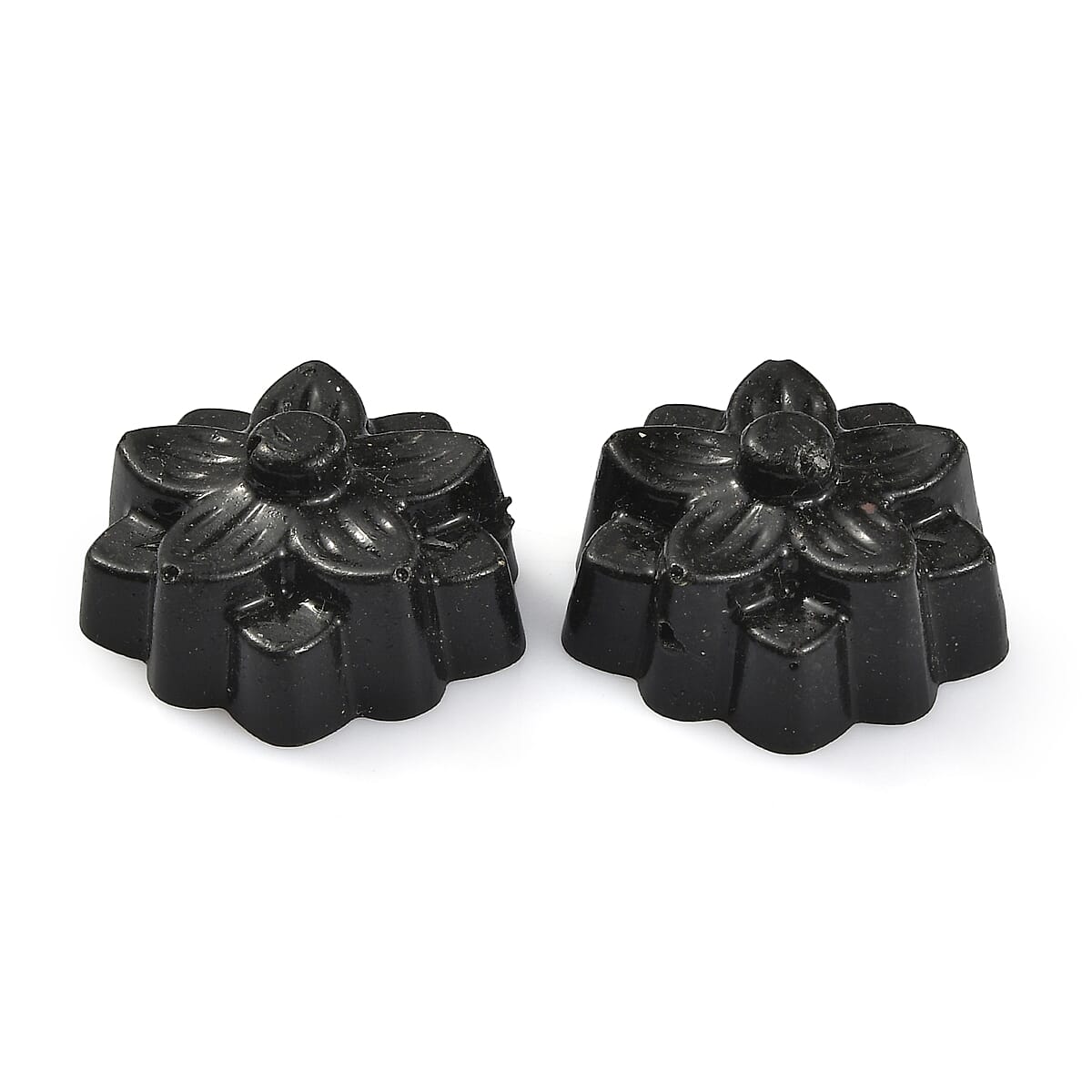 Silver Constituted Shungite Set of 2 (Fancy Free Size) 48.45 ctw image number 2