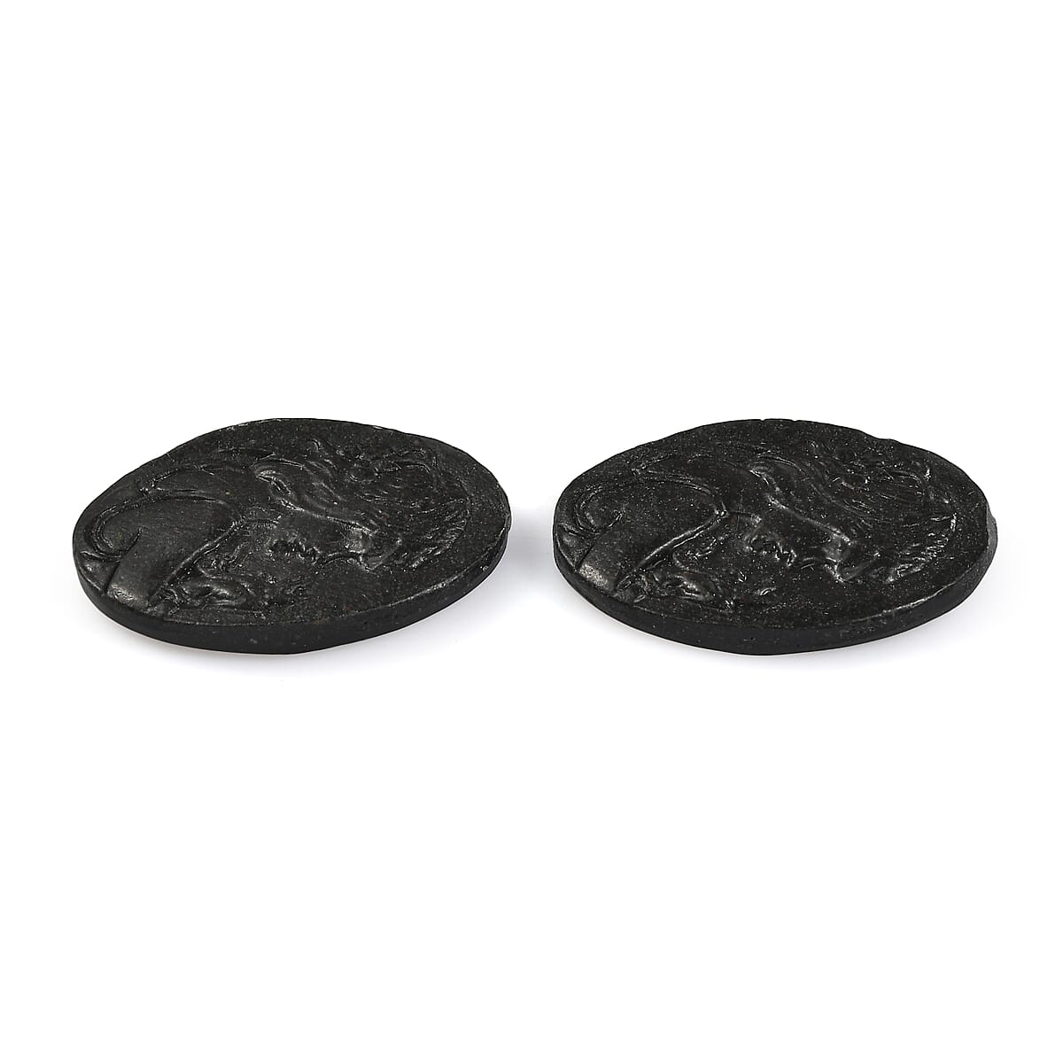 Silver Constituted Shungite Set of 2 (Fancy Free Size) 29.94 ctw image number 2
