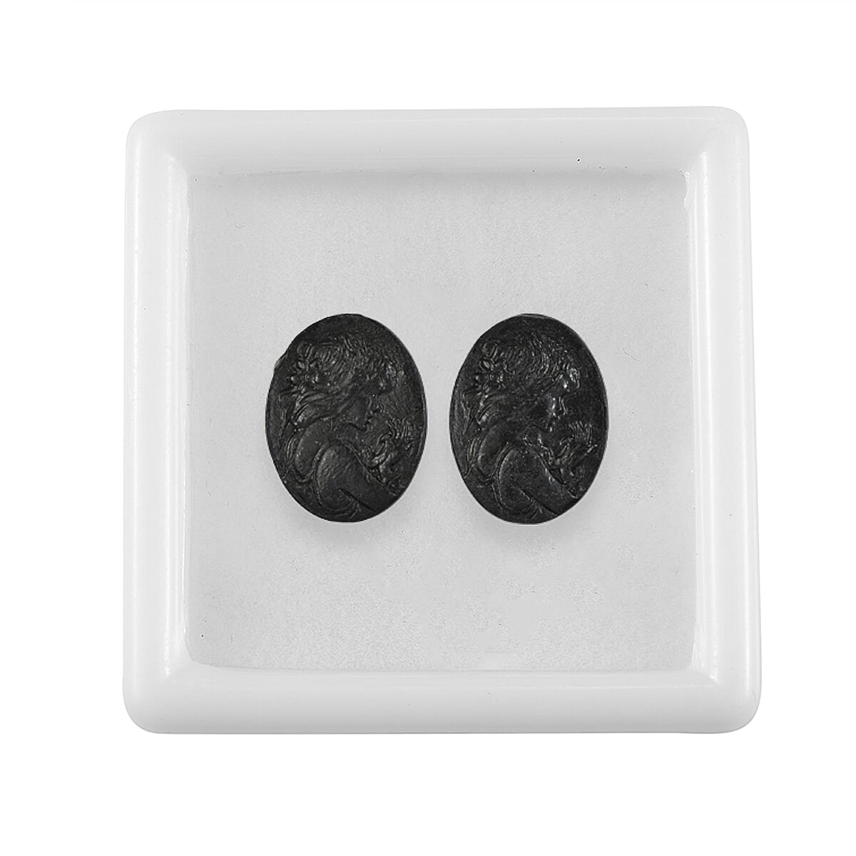 Silver Constituted Shungite Set of 2 (Fancy Free Size) 29.94 ctw image number 3