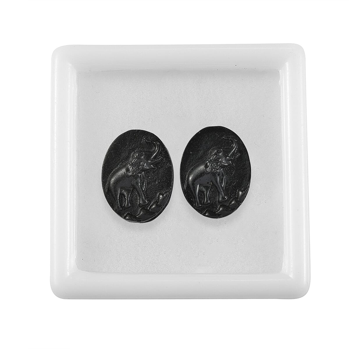 Constituted Silver Shungite Set of 2 (Fancy Free Size) 50.54 ctw image number 3