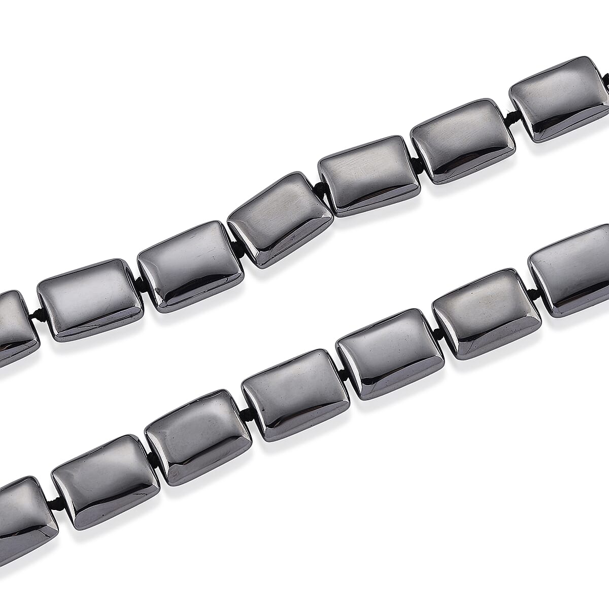 Terahertz 290.00 ctw Cushion Beaded Necklace in Stainless Steel (22-24 Inches) image number 2